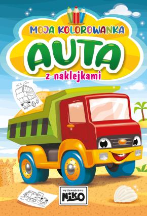 Moja kolorowanka. Auta z naklejkami