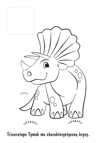 Moja kolorowanka. Dinozaury z naklejkami
