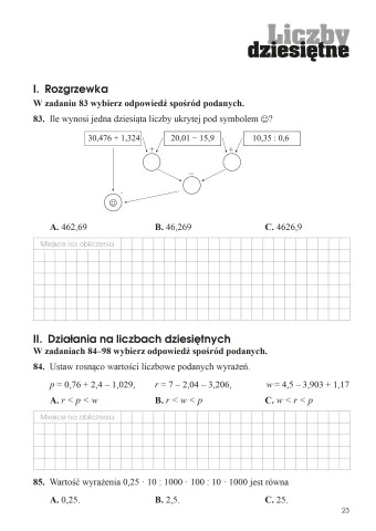 Kangurek NIKO i zadania matematyczne klasa 6
