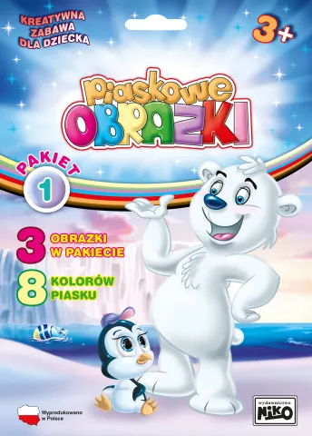 Piaskowe obrazki -Pakiet 1 ( biedronka, rybka, dinozaur)