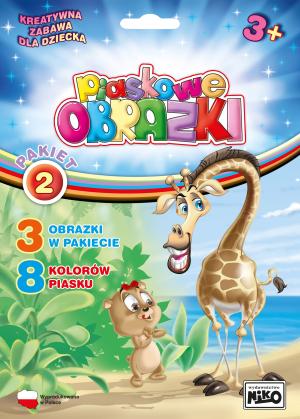 Piaskowe obrazki -Pakiet 2 (miś, kotek, quad)